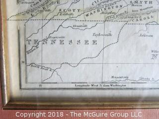 Historical map of Virginia; pre-Civil War; Image Size 11 x 13 1/2"