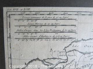 Historical map of North America; circa 1783; Paris and Isle de Fer. Relief shown pictorially. LC Maps of North America, 1750-1789; Contributor: Bonne, Rigobert; Image Size 9 x 12"
