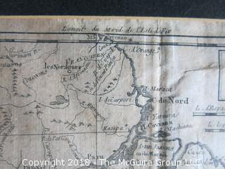 Historical map: Carte de la Partie du Bresil: Septrionale; circa late 18th c; Image Size 9 x 12"
