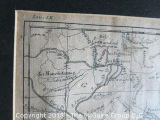 Historical map: Carte de la Partie du Bresil: Septrionale; circa late 18th c; Image Size 9 x 12"
