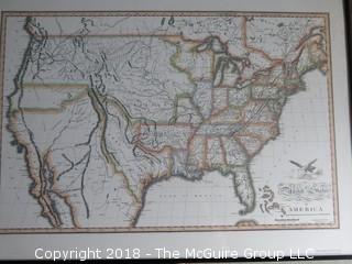 Historical map of the United States in 1820; reproduction; Image Size 14 x 21"