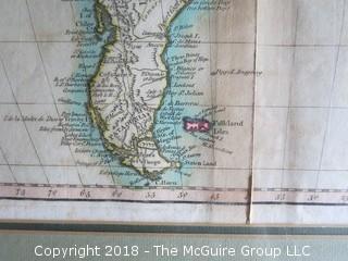 South America with its several divisions of the European Powers, by Thomas Kitchin, Hydroprapher to his Majesty, circa 1794; published by Laurie and Whittle; Image Size 18 x 21 1/2" 