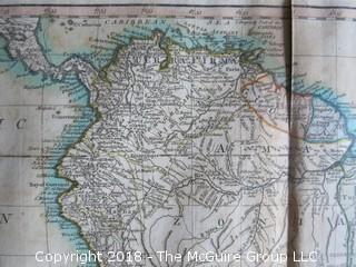 South America with its several divisions of the European Powers, by Thomas Kitchin, Hydroprapher to his Majesty, circa 1794; published by Laurie and Whittle; Image Size 18 x 21 1/2" 