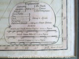 South America with its several divisions of the European Powers, by Thomas Kitchin, Hydroprapher to his Majesty, circa 1794; published by Laurie and Whittle; Image Size 18 x 21 1/2" 