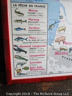 Framed French Farm and Fishing Poster