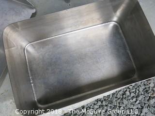 Commercial Covered Roasting Pan; Stainless Steel