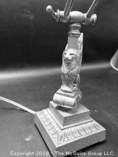 Vintage desk lamp {photos were taken in black and white by mistake)