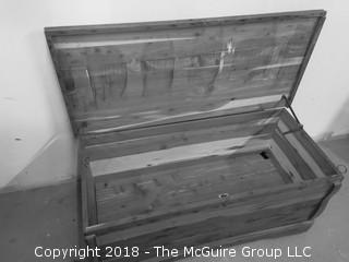 Cedar Chest {photos were taken in black and white by mistake)