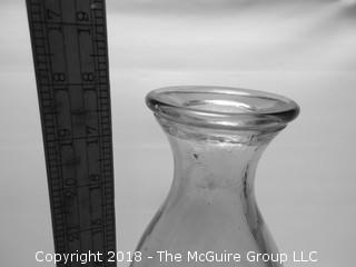 Single hand blown glass vase {photos were taken in black and white by mistake)