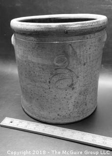 Vintage stoneware crock {photos were taken in black and white by mistake)