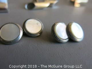 Collection of men's cuff links 