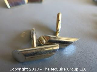 Collection of men's cuff links 