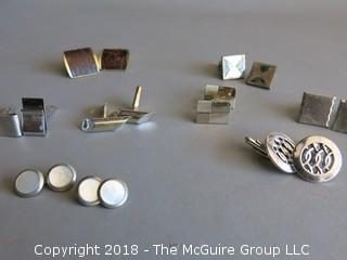 Collection of men's cuff links 