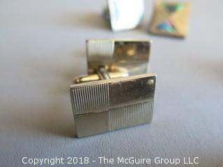 Collection of men's cuff links 