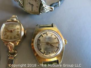 Collection of ladies watches, including Bulova