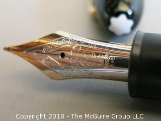 Vintage Mont Blanc Meisterstruck fountain pen, #4810 14k gold nib, needs new piston