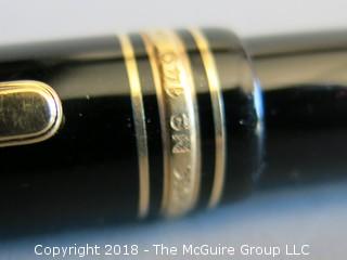 Vintage Mont Blanc Meisterstruck fountain pen, #4810 14k gold nib, needs new piston