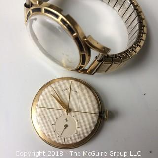 Group of 8 Watches Including Lord Elgin, Bucherer, Gruen, Faux Cartier, Bulova