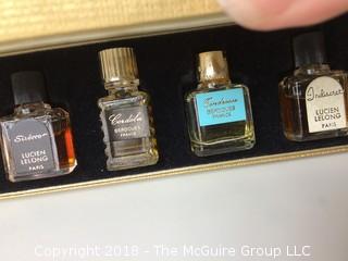 Mini French Perfume Bottle Set Including Case 