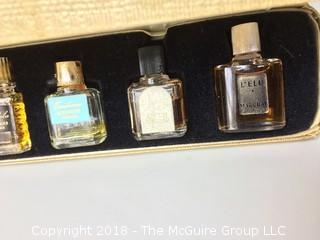 Mini French Perfume Bottle Set Including Case 