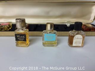 Mini French Perfume Bottle Set Including Case 