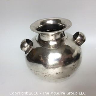 Sterling Bulbous Shaped Vase from Mexico with Handles