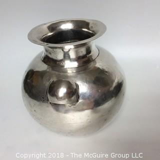 Sterling Bulbous Shaped Vase from Mexico with Handles