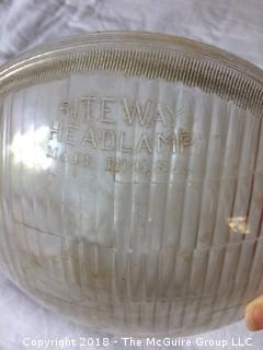 Riteway Corcoran-Brown Head Lamp Lens and Ford Headlight Lens and Rim