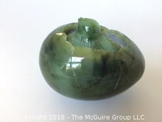 Jade Egg with Bird, Carved Jade Medallions