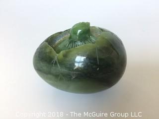 Jade Egg with Bird, Carved Jade Medallions