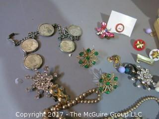 Collection of costume jewelry