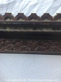 Beautiful Carved Wooden Fire Surround Mantel