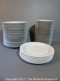 Dinnerware: 6 dinner plates; 24 salad plates; 24 bowls