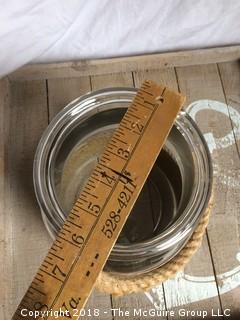 Beachy Wood Tray and Water Jug