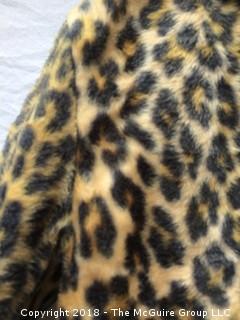 Vintage Faux Leopard Jacket Size 14