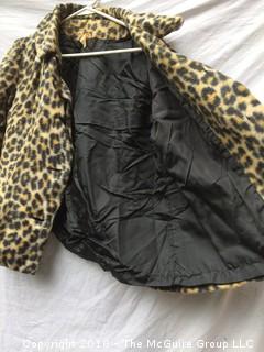 Vintage Faux Leopard Jacket Size 14