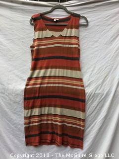 Emanuel Ungaro Striped Knit Dress Size Large Petit