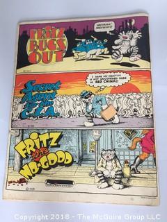 First Edition 1969 R. Crum Fritz the Cat Cartoon Book