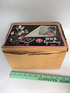 Vintage Dux Episcope Projector with Working Light and Original Box and Instructions