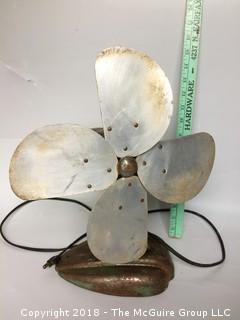 Vintage Working Unmarked Metal Fan