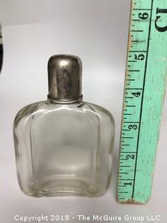 Collection of Glass Including Flask