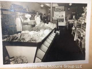 Three Vintage Photographs of Stores, One Marked 1939, Measure 8x11