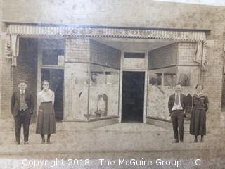 Three Vintage Photographs of Stores, One Marked 1939, Measure 8x11