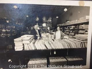 Three Vintage Photographs of Stores, One Marked 1939, Measure 8x11