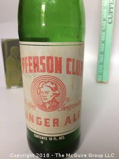 Collection of Pres. Johnson Photo Plate, Set of Pens, Jefferson Club Soda Bottle from Charlottesville, and Other