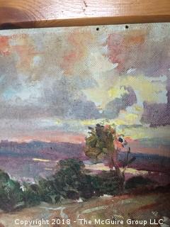 Oil on Board Western Landscape