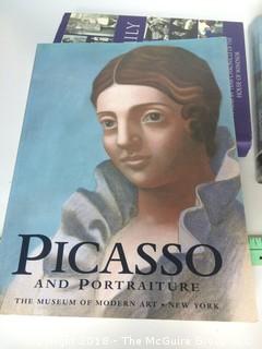 Collection of Books Including Big Marc Chagall, Picasso, Stately Homes of Britain