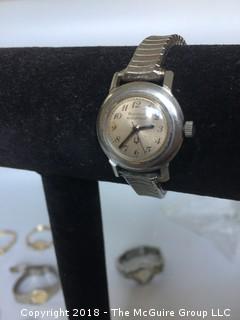 Collection of Watches Including Rytime, Wittnauer, Elgin, Hamilton, and Faux Piaget