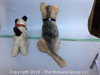 Two Vintage Doll's Dogs, One Dakin, One Gund