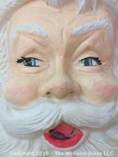 Vintage Blow Mold Santa Head